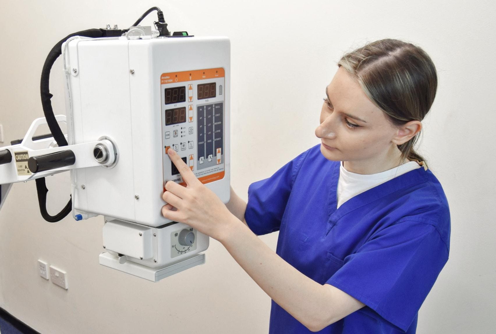 X-ray room setup and equipment